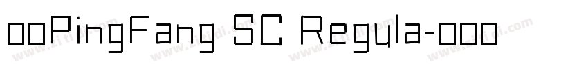 中文PingFang SC Regula字体转换